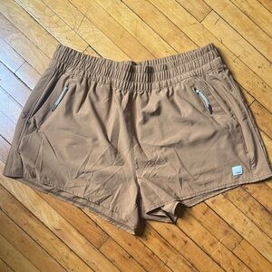 Vuori Women's Mustard Yellow Shorts Lightweight